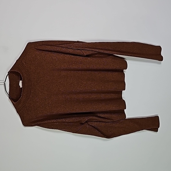 Garage small brown cropped light sweater - Picture 1 of 6